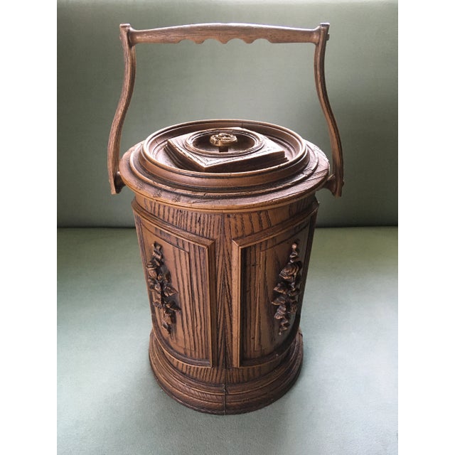 Mid 20th Century Faux Wood Ice Bucket For Sale - Image 13 of 13