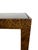 Brown Mid-Century Faux Tortoise Shell Console Table With Black Glass by Henredon For Sale - Image 8 of 15
