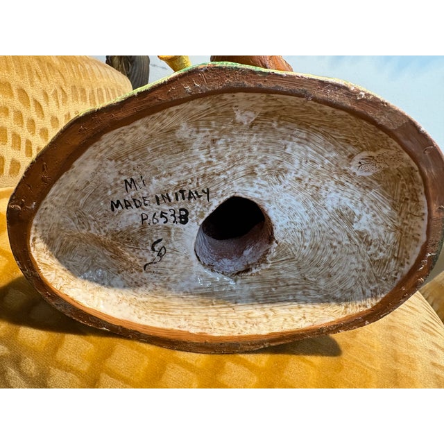 1960s Pair of Italian Glazed Terracotta Monkeys For Sale - Image 12 of 14