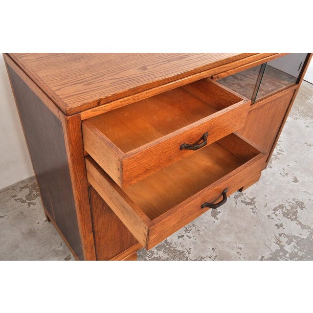 Vintage Art Deco Cabinet in Oak, 1920s For Sale - Image 10 of 15