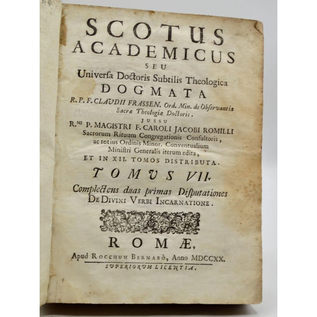 Traditional 18th-Century Italian Vellum Volume Book For Sale - Image 3 of 8