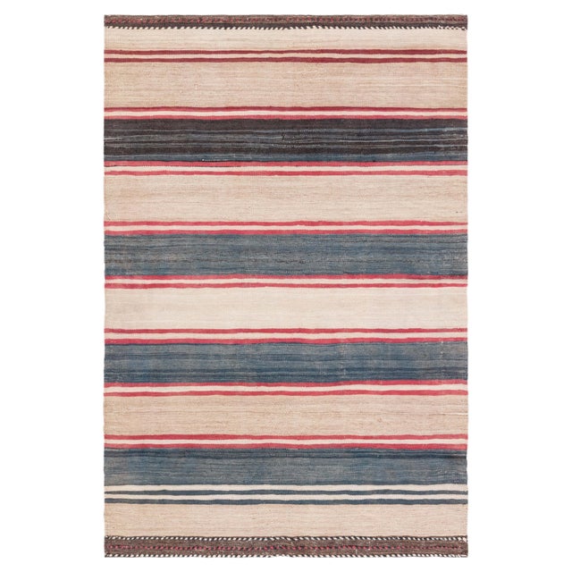 Doris Leslie Blau Vintage Turkish Kilim Rug For Sale