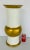 Large Modern White and Gold Flared Porcelain Vase For Sale - Image 4 of 5