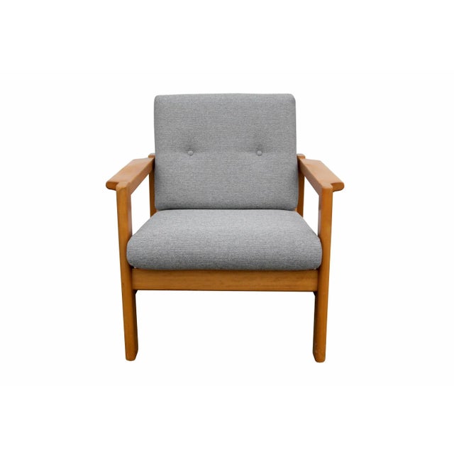 Mid-Century Modern Beech Armchair, 1970s For Sale - Image 9 of 10
