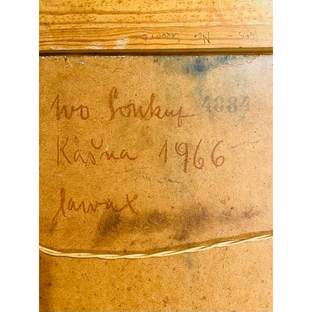 1960s Ivo Soukup Architectural Expressionist Signed Oil on Board For Sale - Image 10 of 13