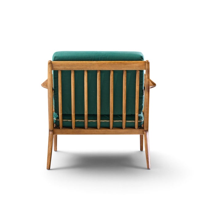 Poul Jensen for Selig Mid Century Walnut Z Lounge Chairs For Sale In Chicago - Image 6 of 10