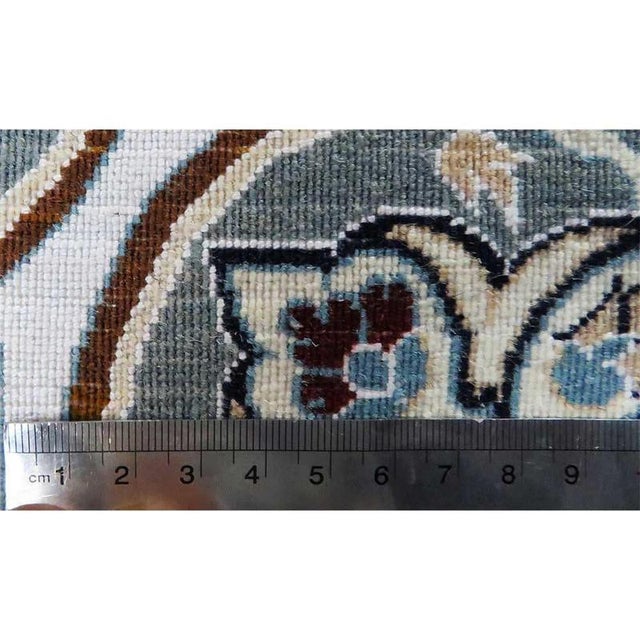 Hand-Knotted Nain Rug in Silk and Wool from Habibian For Sale - Image 5 of 6