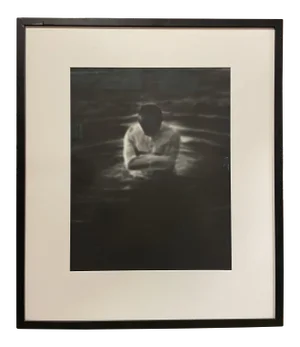 Contemporary Self-Portrait of Robert Stivers Black and White Photograph, Framed