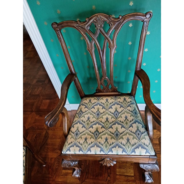 Late 19th Century Centennial (1876) Chippendale Style Chairs For Sale - Image 5 of 9