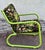 Vintage Garden Chair in Green Tubular Steel, 1980s For Sale - Image 6 of 9