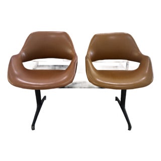 1960s Mid Century Airport Bench For Sale
