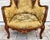 Victorian Rococo Revival Carved Bird Crest Music Room Wingback Armchair For Sale - Image 9 of 18