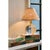 Transitional Giorgio Crystal Mini Lamp, Natural Brass with Rattan Shade For Sale - Image 3 of 8