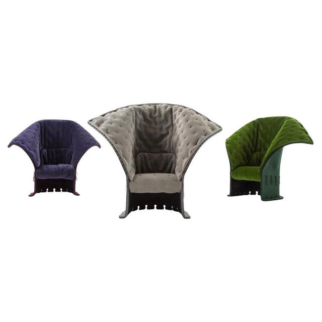 Felt Chairs by Gaetano Pesce for Cassina, Set of 3 For Sale - Image 15 of 15
