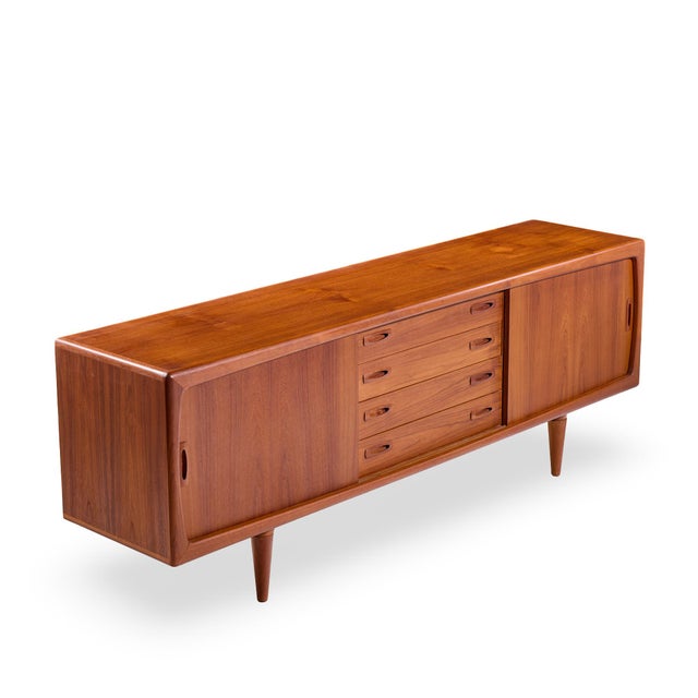 Hp Hansen Mid Century Danish Teak Credenza For Sale - Image 12 of 13
