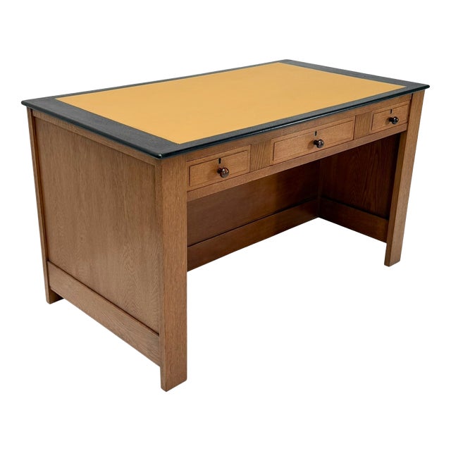 Art Deco Modernist Free-Standing Desk by J.A. Muntendam for L.O.V. Oosterbeek, 1920s For Sale