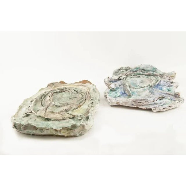 French Terracotta Bas Relief, 1950s, Set of 2 For Sale - Image 4 of 8