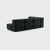 Contemporary Curt Modular Set - Flexible Small Corner Sofa - Dama - 0061 (Dark Green) by Ambivalenz, Set of 9 For Sale - Image 3 of 5
