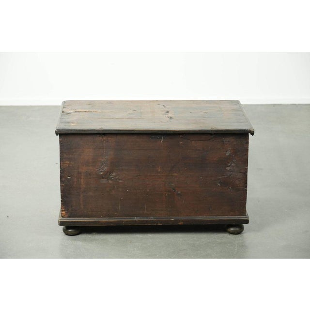 Antique Austrian Hand-Painted Bridal Chest with Character For Sale - Image 6 of 15