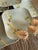 Ceramic Mid 20th Century Weil Ware California 5.75 Inch Square Plates Hand Decorated Bamboo Pottery - Set of 6 For Sale - Image 7 of 11