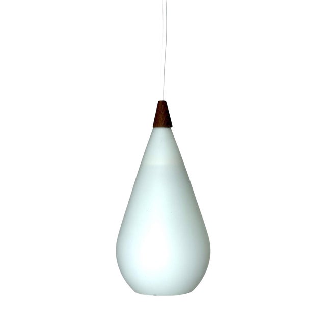 Opal Glass Pendant, 1960s For Sale