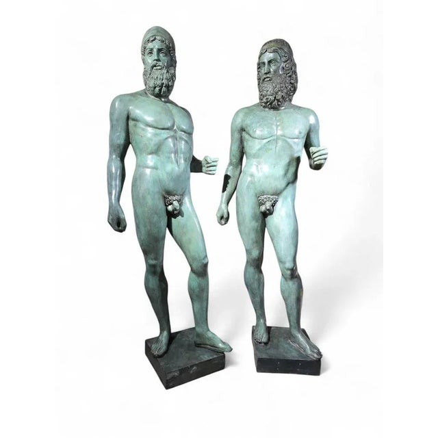 Life-Size Sculptures of the Riace Warriors, Set of 2 For Sale - Image 3 of 13