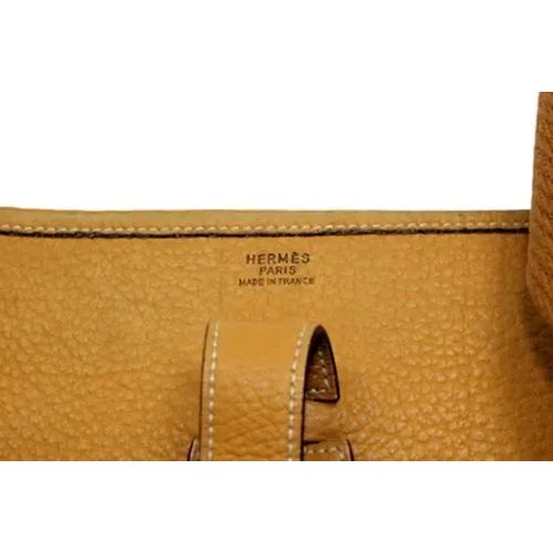 Hermes Evelyne Dark Tan Clemence Leather GM Handbag Purse For Sale In Philadelphia - Image 6 of 8