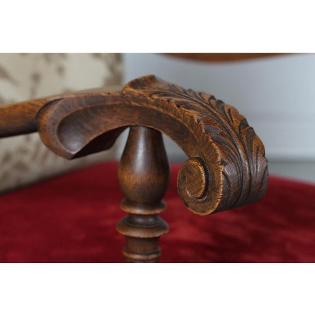 Beige Set of Danish Art Deco Lounge Chairs in Oak, 1940s For Sale - Image 8 of 18