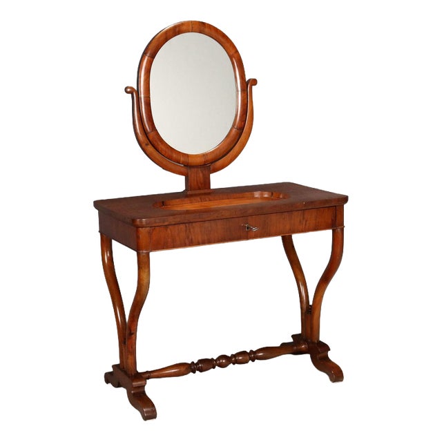 Louis-Philippe Walnut-Veneered Dressing Table For Sale