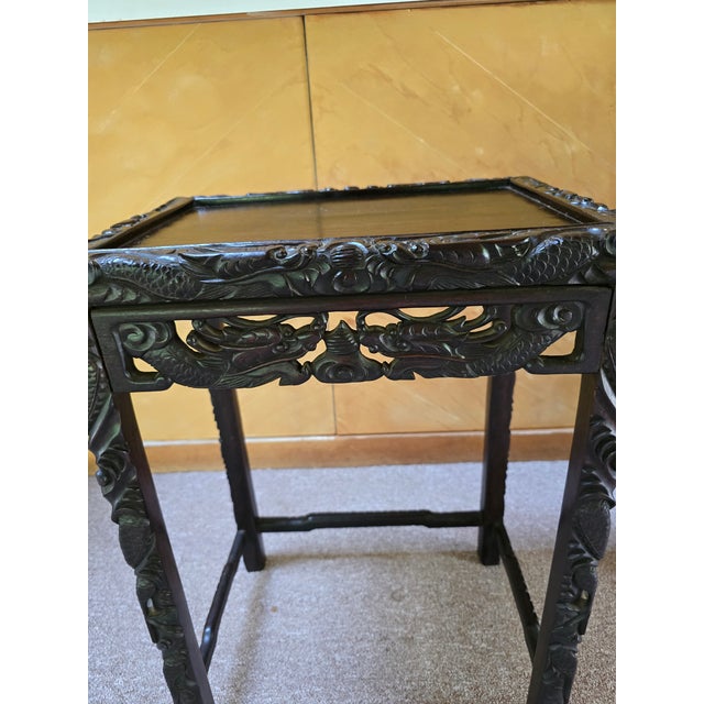 1930s Vintage Chinese Dragon Side Table For Sale - Image 10 of 14