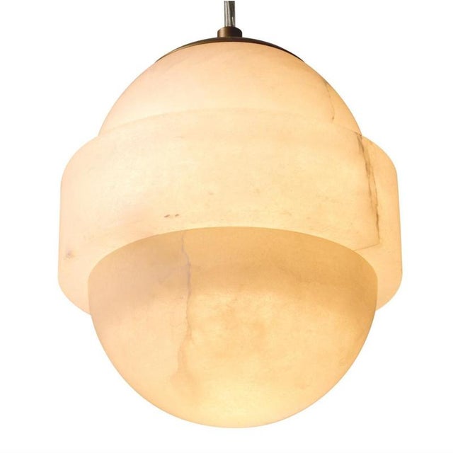 Not Yet Made - Made To Order Ceiling Light in Brass Finish and Alabaster Spheres by Rug&Kilim For Sale - Image 5 of 7