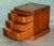 Regency Flamed Hardwood Bedside Chests of Drawers with Leather Tops, Set of 2 For Sale - Image 13 of 18