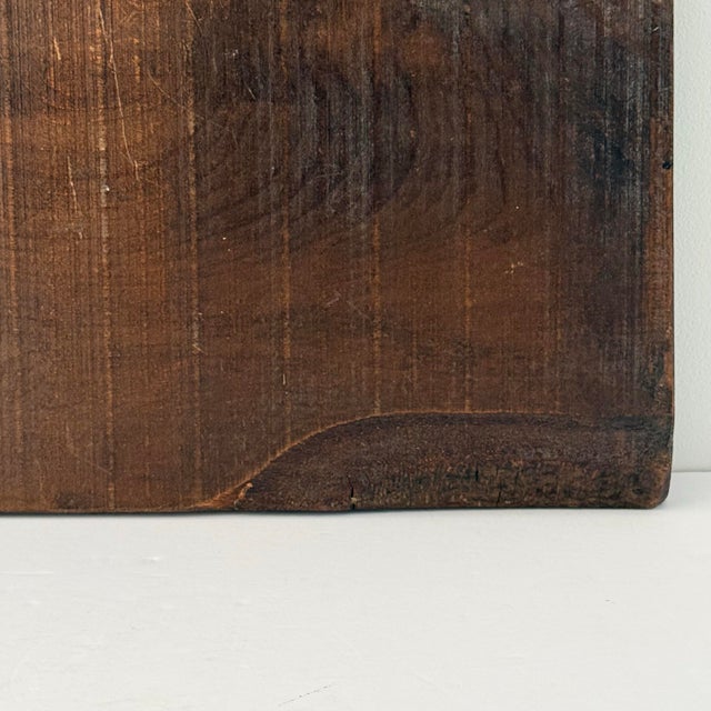 Antique Late 19th-Century Dutch Carved Pig Speculaasplank For Sale - Image 9 of 10