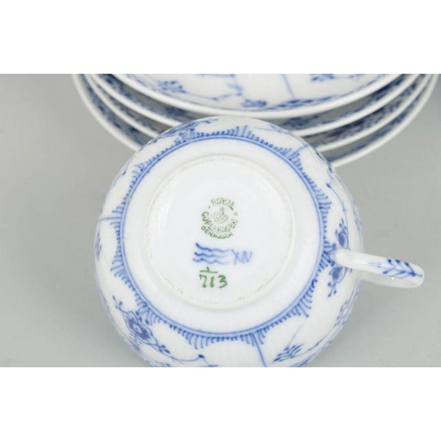Coffee Cups with Saucers from Royal Copenhagen, Set of 8 For Sale - Image 4 of 5
