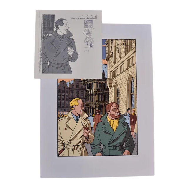Julliard André, Blake and Mortimer in Brussels, 2003, Screenprint For Sale