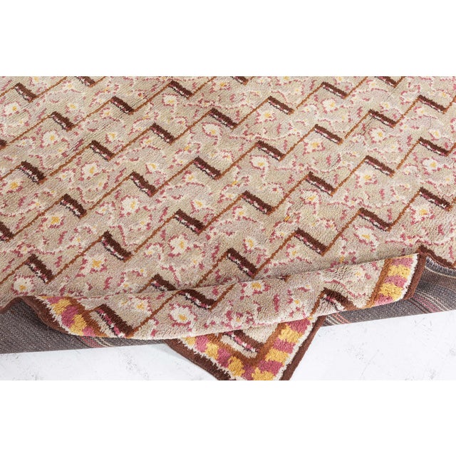 Mid 20th Century Doris Leslie Blau Vintage Swedish Pile Rug For Sale - Image 5 of 8