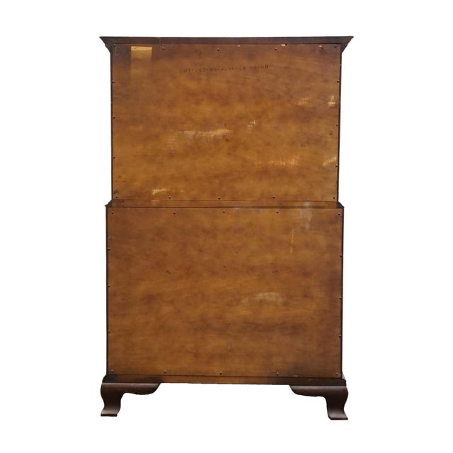 Ritter / Georgetown Galleries Solid Mahogany Traditional Style 36" Chest on Chest 4597 For Sale - Image 10 of 12