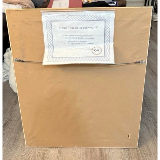 Vintage Sarah Wylde Lithograph Signed Framed Numbered 268/295 With COA 25.5x22 Excellent condition lightly used...