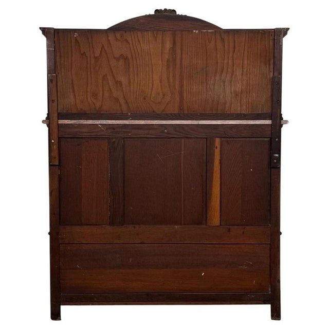 19th Century Antique French Marble-Top Cabinets with Mirrors, Set of 2 For Sale - Image 11 of 17