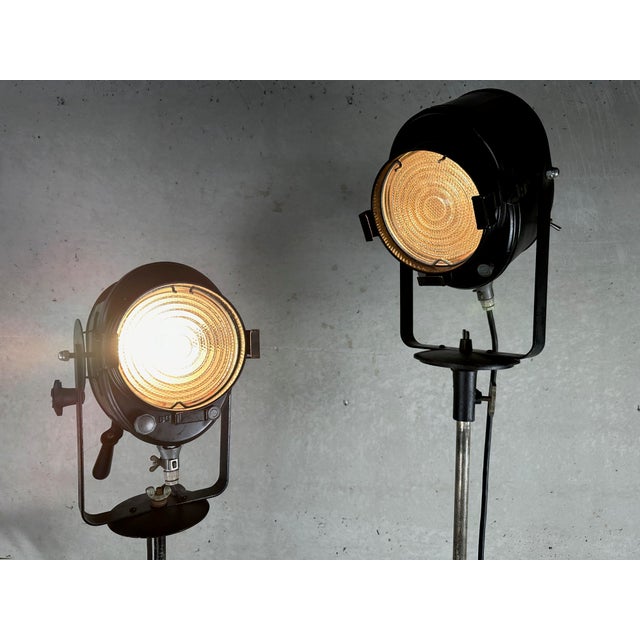 Vintage Theater Spot Lights from Cremer Paris, 1950s, Set of 2 For Sale - Image 12 of 17