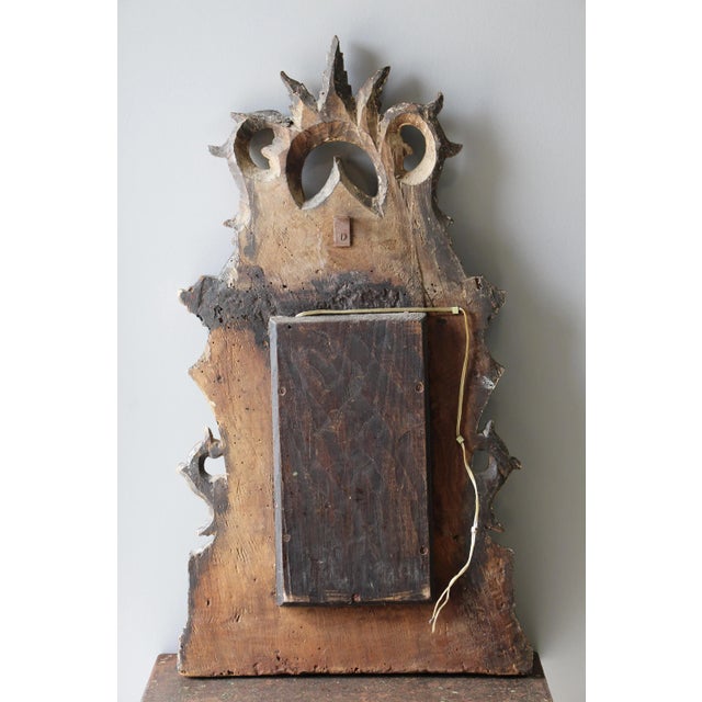 Green 18th Century Baroque Wall Oratory, Portuguese For Sale - Image 8 of 11