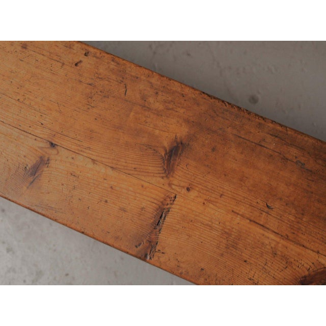 Pine Dining Table and Benches, France, 1970, Set of 3 For Sale - Image 14 of 18