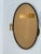 Mid-Century Modern Vintage Italian Oval Wood Wall Mirror With Smoked Glass 1980s For Sale - Image 3 of 7
