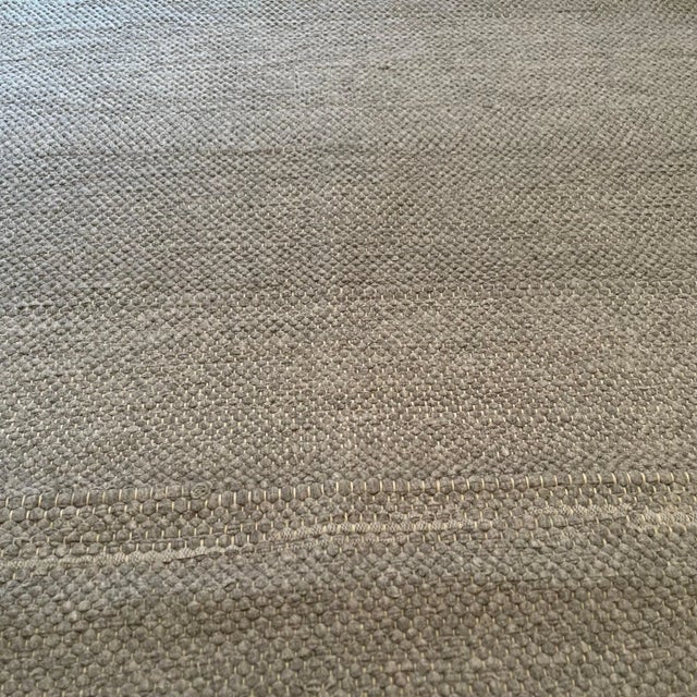 Gray Turkish Kilim Flat Weave Runner For Sale - Image 8 of 11