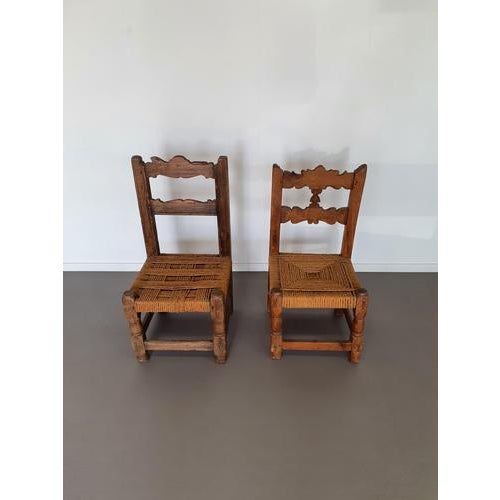 Antique Brutalist Rope Chairs, 1900s, Set of 2 For Sale - Image 16 of 16