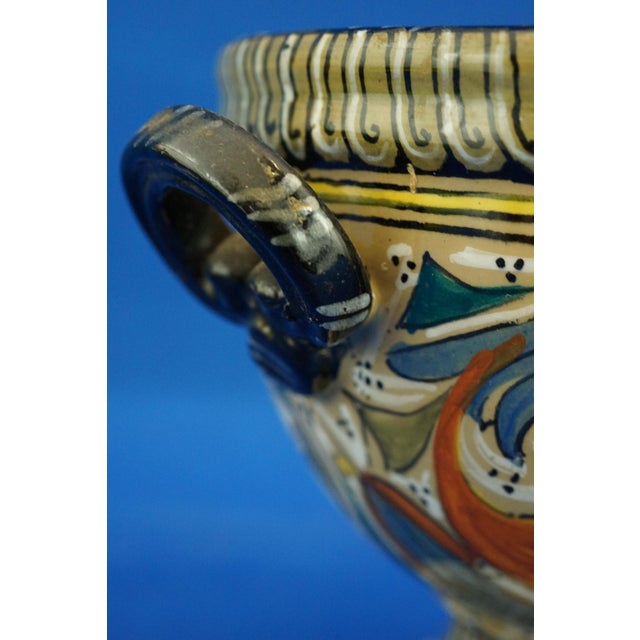 Vintage Vitrified Enamel Ceramic Cup Vase by MAR M.A.R. Pesaro, 1950s For Sale - Image 16 of 18