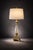 Late 20th Century Stately Neoclassical Sunlit Brass & Fluted Glass Table Lamps — a Pair For Sale - Image 4 of 5