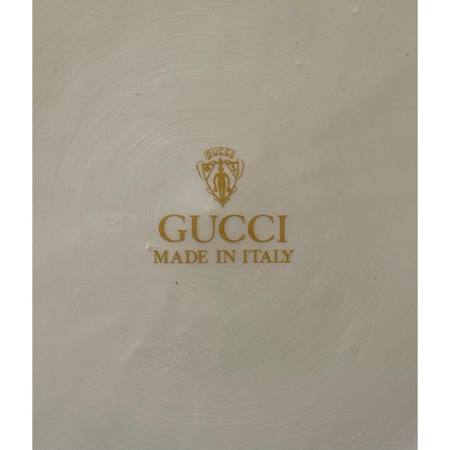 GUCCI Set of 2 Card Plates For Sale - Image 10 of 11