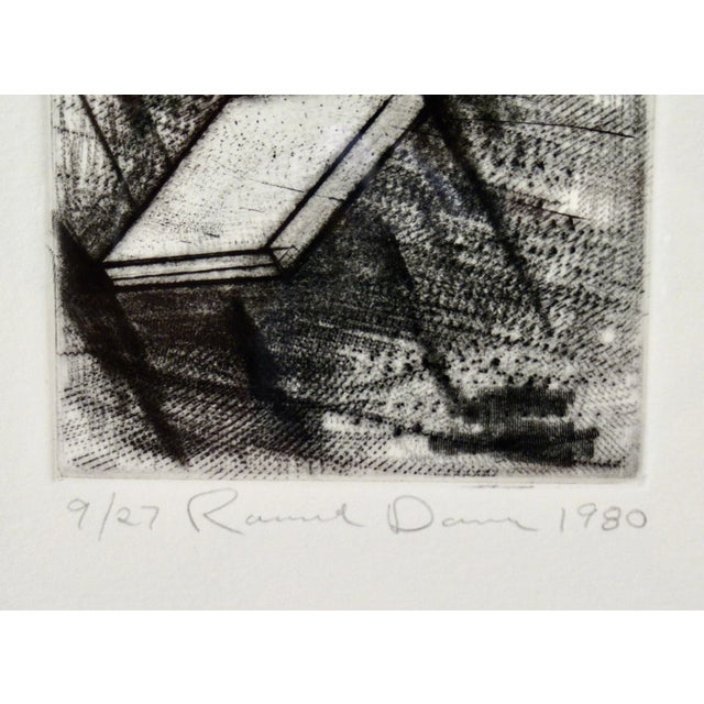 Late 20th Century Ron Davis Drypoint Lambda I 1980 Reproduction Print For Sale - Image 5 of 5