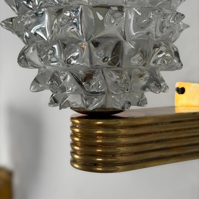 Rostrato Glass Wall Sconces by by Ercole Barovier for Barovier & Toso, 1940s, Set of 2 For Sale - Image 17 of 18